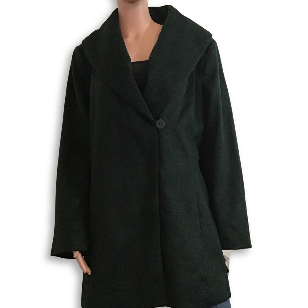 NWT Metaphor Green Pea Coat Plus Size/Free Ship!